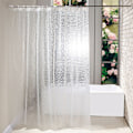 Miniatyrbild 1 av 10: Duschdraperi Vattentät 3D Water Cube Clear Badrum - on stock