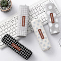 Miniatyrbild 3 av 3: Rutigt case Pennväska Påse Organizer för flickor Pojkar Barn - high quality Svart 18.5x4x5.5cm