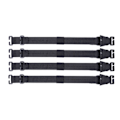 Pikkukuva 7 / 10: 4kpl Tactical MOLLE Straps Puristushihnat MUSTA - spot ale Black