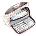 Pikkukuva 1 / 5: Suuri penaalikotelo Case Pouch Makeup Kosmetiikkalaukut Järjestäjä - varastossa Rutig 21x11.5cm