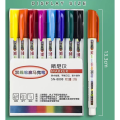 Pikkukuva 2 / 10: 8 KPL/12 KPL Double Line Outline Pen Marker Pens 8 VÄRIÄ - varastossa 8Colors