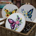 Miniatyrbild 3 av 6: DIY Butterfly Patterns Handbroderi - spot försäljning A