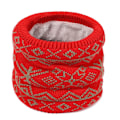 Miniatyrbild 6 av 10: Stickad Neck Damask Halsvärmare VINRÖTT - on stock wine red