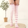 Miniatyrbild 1 av 10: Coral Feece Sock Modeling Knästrumpor STYLE 6 - on stock Style 6