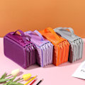 Miniatyrbild 5 av 10: 72 Fack Nylon Pennfodral Case BLÅ - high quality blue