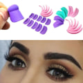 Pikkukuva 9 / 10: 5/8 paria silikoniripset Perm Pad silmäripset PURPLE 8 PAIRS - spot-myynti Purple 8pairs