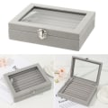 Miniatyrbild 9 av 10: Sammet Ring Box Smycken Organizer Förvaringsbox - high quality