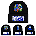 Pikkukuva 2 / 2: Rainbow Friends -neulottu pipo pojille tytöille taaperolahja - korkea laatu A