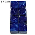 Miniatyrbild 8 av 8: Finger Cube Magic Fidget Toy Game för barn Vuxen klassrumskontor - stock Blue Starry Sky