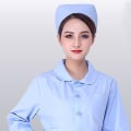 Miniatyrbild 3 av 10: Sjuksköterskehatt Cap VIT - high quality White
