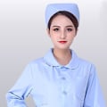 Pikkukuva 3 / 10: Sairaanhoitajan hattu Cap WHITE - korkea laatu White
