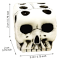 Miniatyrbild 7 av 7: Skull Dice Halloween Christmas Party Toy, 3D Skull Dice - high quality