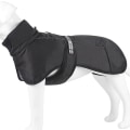 Miniatyrbild 1 av 4: Pet Hund Kläder Kappa Vattentät Vinterjacka Väst för Large - on stock black 2XL