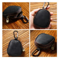 Miniatyrbild 9 av 10: Läder Running Pouch Hörlursväska KAFFE - high quality Coffee