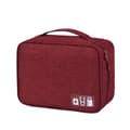 Förvaringsväska Organizer USB -datakabel WINE RED - on stock Wine Red