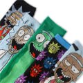 Pikkukuva 6 / 7: 1 pari Rick and Morty Mr. Meeseeks kuviolliset miesten sukat - hirsi E