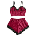 Pikkukuva 3 / 4: Naisten seksikkäät henkselit seksikkäät puku halkaistut henkselit pyjamat - spot-myynti Wine red S