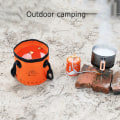Miniatyrbild 8 av 10: 10L Hopfällbar vattenhink Vattenbehållare GUL 10L - spot försäljning