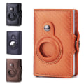 Pikkukuva 2 / 5: Faux Wallet Rfid Blocking Card Holder AirTag Anti-Lost Tracker - spot-myynti apricot