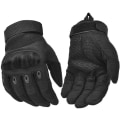 Miniatyrbild 2 av 5: Fullfinger motorcykelhandskar för män, pekskärm med hård knog - high quality L