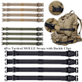Pikkukuva 8 / 10: 4kpl Tactical MOLLE hihnat Puristushihnat ARMY GREEN - varastossa Army Green