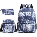 Pikkukuva 1 / 5: Muoti Cr7 3kpl Setit Reppu Mochila Uusi Opiskelija Kapasiteetti Koululaukut Kirjakassi Matkalaukku - spot-myynti Only Pencil Case Type 8