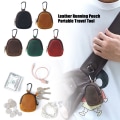 Miniatyrbild 7 av 10: Läder Running Pouch Hörlursväska KAFFE - high quality Coffee