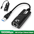 Miniatyrbild 8 av 10: Ethernet-adapter USB 3.0 till Gigabit 1000M TYPE-C - stock