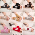 Pikkukuva 2 / 10: Neulotut käsineet Half Finger Gloves WHITE - korkea laatu white