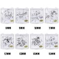 Pikkukuva 2 / 10: 100 klusteria Tekoripset Premade fanit Ripset 12MM - varastossa 12mm