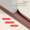 Miniatyrbild 8 av 10: Dörr Botten Tätningslist Drag Excluder GUL-PVC MATERIAL - high quality