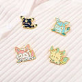 Pikkukuva 3 / 5: Withyu Cute Animals Punk Art Science Animation Emali Pins - Korkea laatu