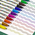 Pikkukuva 5 / 10: 8 KPL/12 KPL Double Line Outline Pen Marker Pens 8 VÄRIÄ - varastossa 8Colors