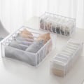Miniatyrbild 11 av 11: Underkläder BH Förvaring Organizer Box Strumpor Slipsar - spot försäljning White 7 grid