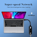 Miniatyrbild 2 av 10: Ethernet-adapter USB 3.0 till Gigabit 1000M TYPE-C - stock