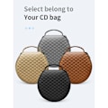 Miniatyrbild 4 av 11: Liten CD för case Förvaring Plånbok DVD skivavdelare Mapphållare Runt Läder 20 Kapacitet Bil CD-hållare Comfy Leather - high quality Gray