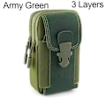 Pikkukuva 1 / 10: Tactical Molle Pouches Small Pocket ARMY GREEN 3 KERROSTA - korkea laatu Army Green 3 Layers-3 Layers