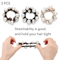 Pikkukuva 5 / 5: Hiuspanta Black Elastic Scratch hiustarvike (3 kpl) - spot-ale