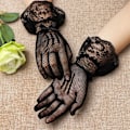 Pikkukuva 10 / 10: Fishnet Mesh Gloves Morsiushanskat RED - spot-myynti Red