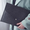 Miniatyrbild 11 av 11: Vattentätt läder A4 Business Mapp Dokumentpapper Organi - spot försäljning Light grey A4