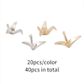 Miniatyrbild 1 av 4: 40 st Papperskranform Legering Spacer Beads 3D Origami Crane - spot sales