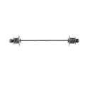 Pikkukuva 1 / 10: Kaulustanko Pin Tie rintakoru BLACK NO CHAIN ​​​​- varastossa Black No Chain-No Chain