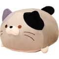 Miniatyrbild 1 av 3: Xishao 19,7 tum söt katt plysch kudde fylld squishy djur cylindrisk kroppskudde, supermjuk fet katt Knubbig kattunge sover Kawaii kudde-grå - stock Gray 19.7"