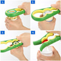 Pikkukuva 3 / 4: 4-in-1 Grip Multi Opener liikkuvuus Liukumaton kumipullo kiinteä - varastossa Bule