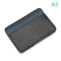 Miniatyrbild 1 av 5: Herr PU-läder Magic plånbok Pengaklämmor Slim plånbokshållare Thi - stock Blue