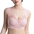Miniatyrbild 3 av 4: Damkomfort Mjuk Seamless Push Up BH Shapewear Underkläder Topp - high quality pink L