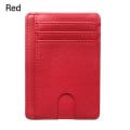 Pikkukuva 1 / 10: Nahkalompakko RFID Blocking RED - korkea laatu red