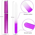 Pikkukuva 3 / 4: 4 kpl Setti Glass Nail File Professional Gradient Color Crystal - varastossa