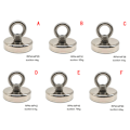 Miniatyrbild 9 av 9: Magnetisk krok Stark absorptionsmagnet för fiskelyft - on stock suction 61kg