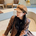 Pikkukuva 1 / 10: Kahdeksankulmainen Basker Hat Newsboy Hat KHAKI - korkea laatu khaki